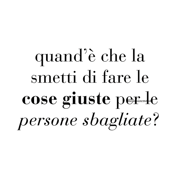 le cose giuste