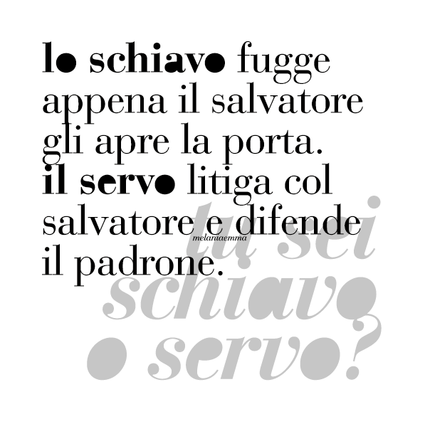 schiavo o servo